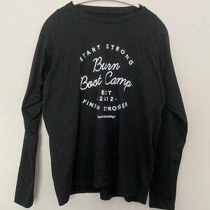 Burn Boot Camp Black Long Sleeve Tee